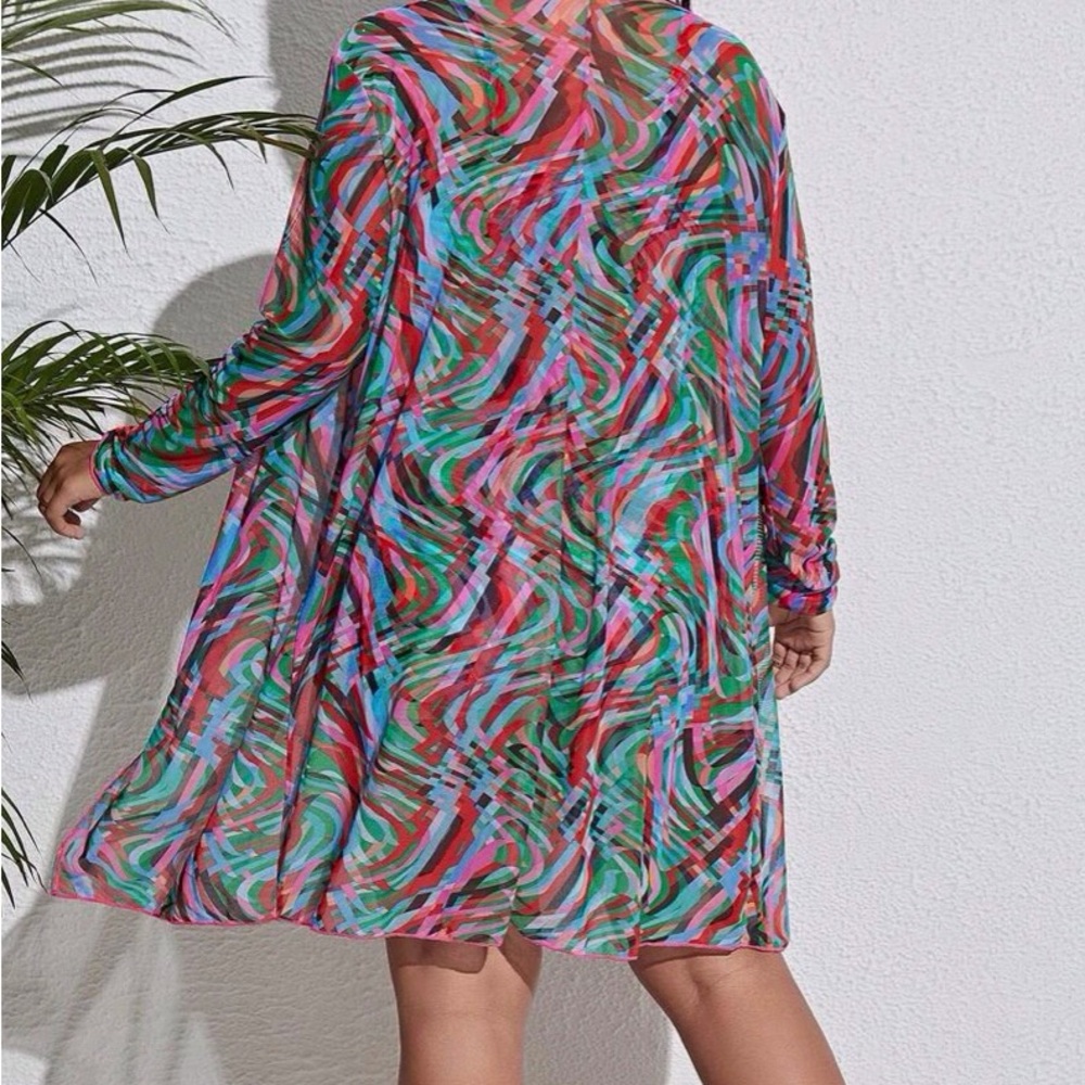 Colorful Women's Swim Cover-Up Set - Picture 4 of 14